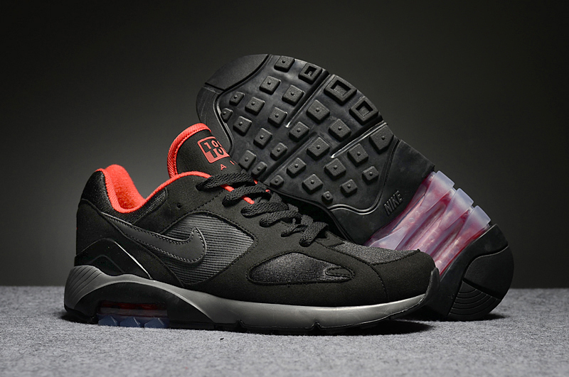 New Nike Air Max 180 Black Red - Click Image to Close